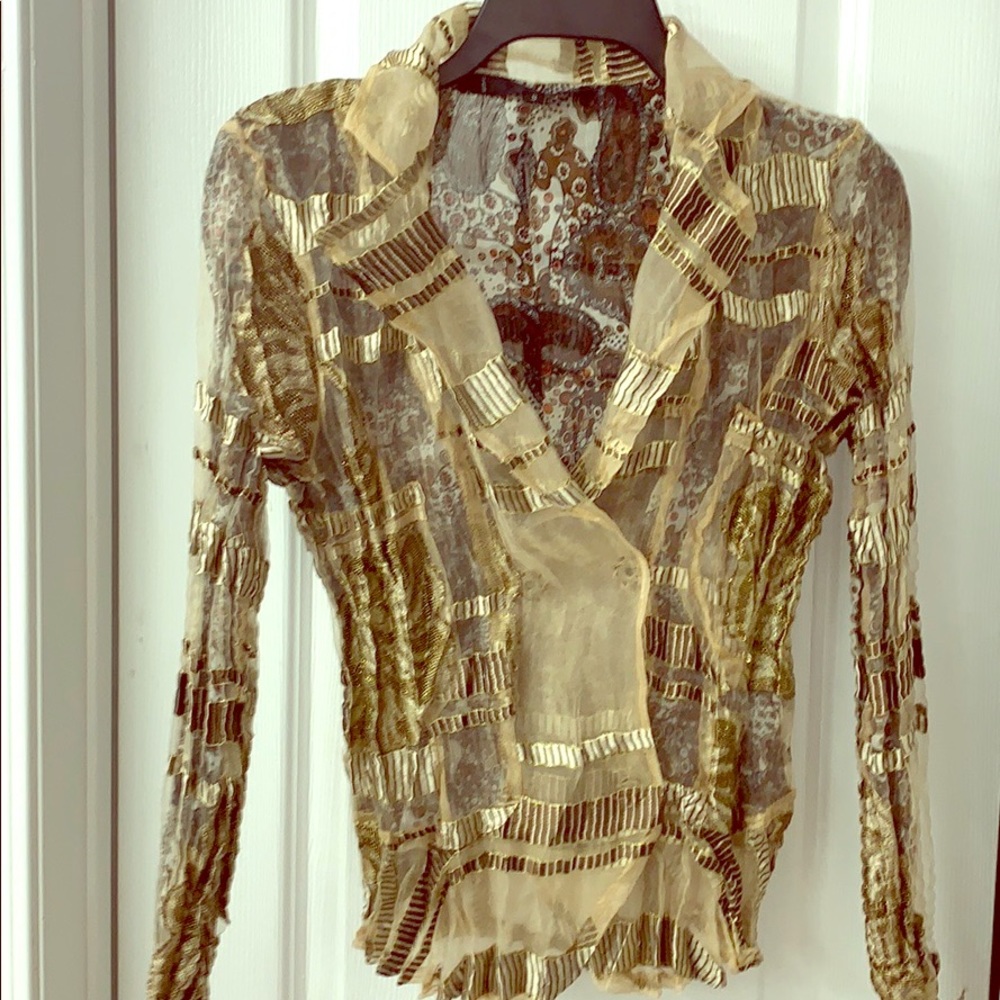 Sexy sheer fully lined blazer